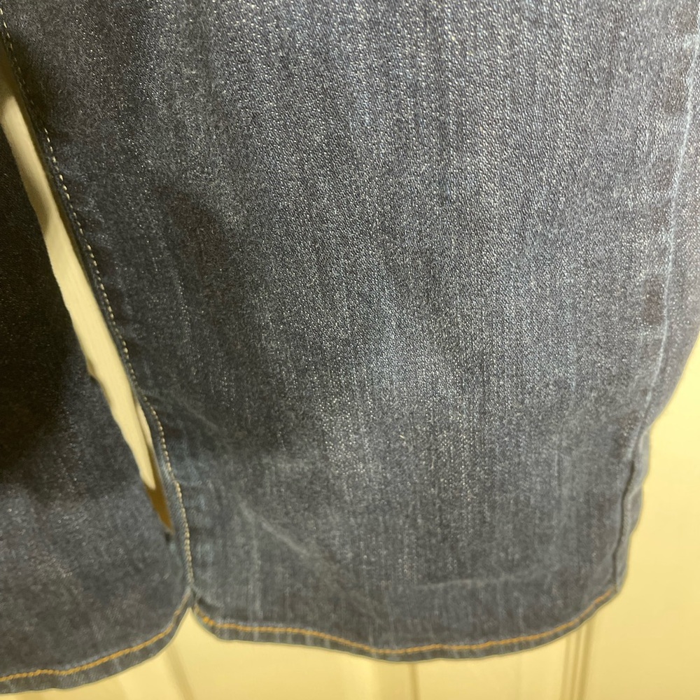 American Eagle Stretch Slim Boot Jeans size 8 Whiskered Wash Y2K - Picture 6 of 11